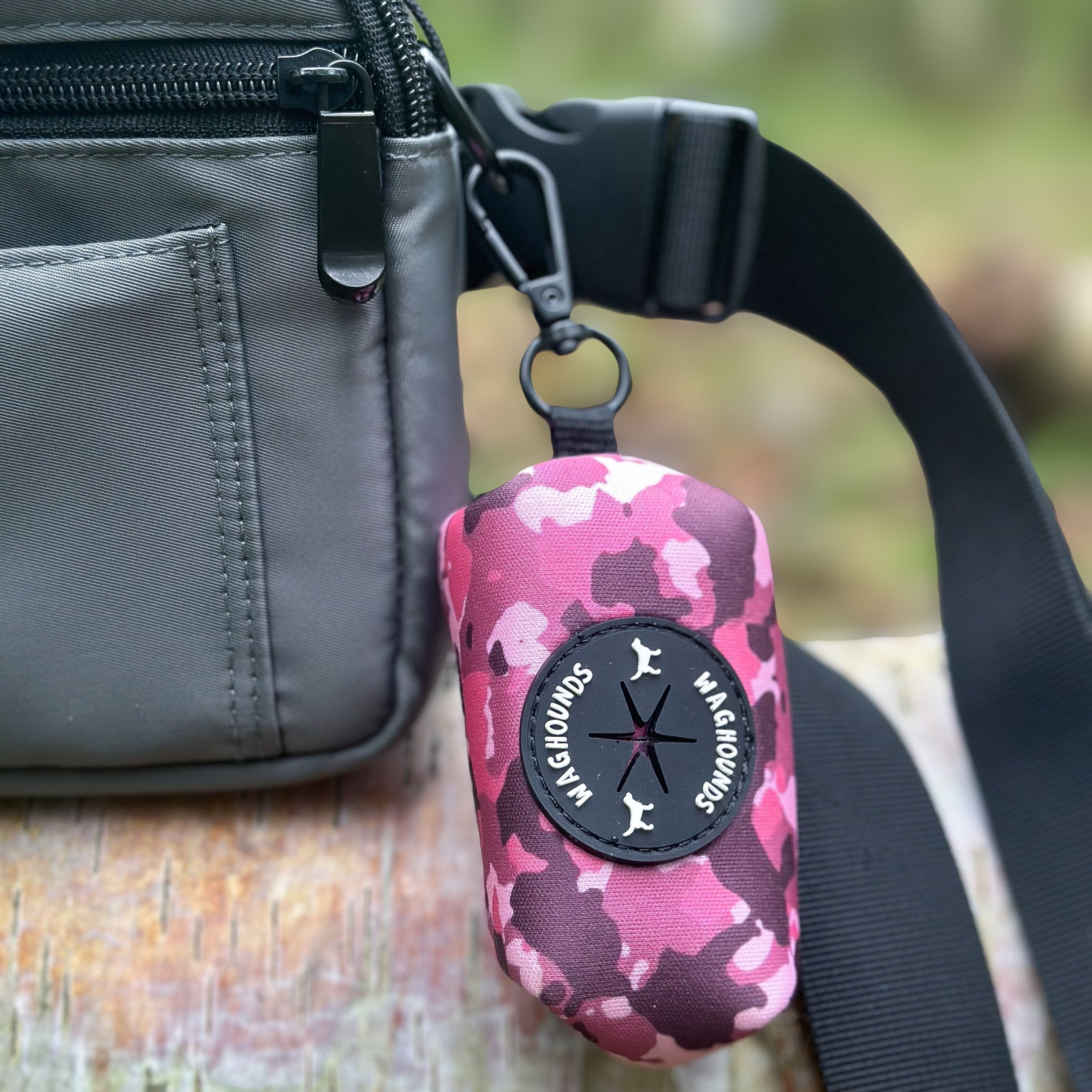 Pink Camo Poop Bag Dispenser