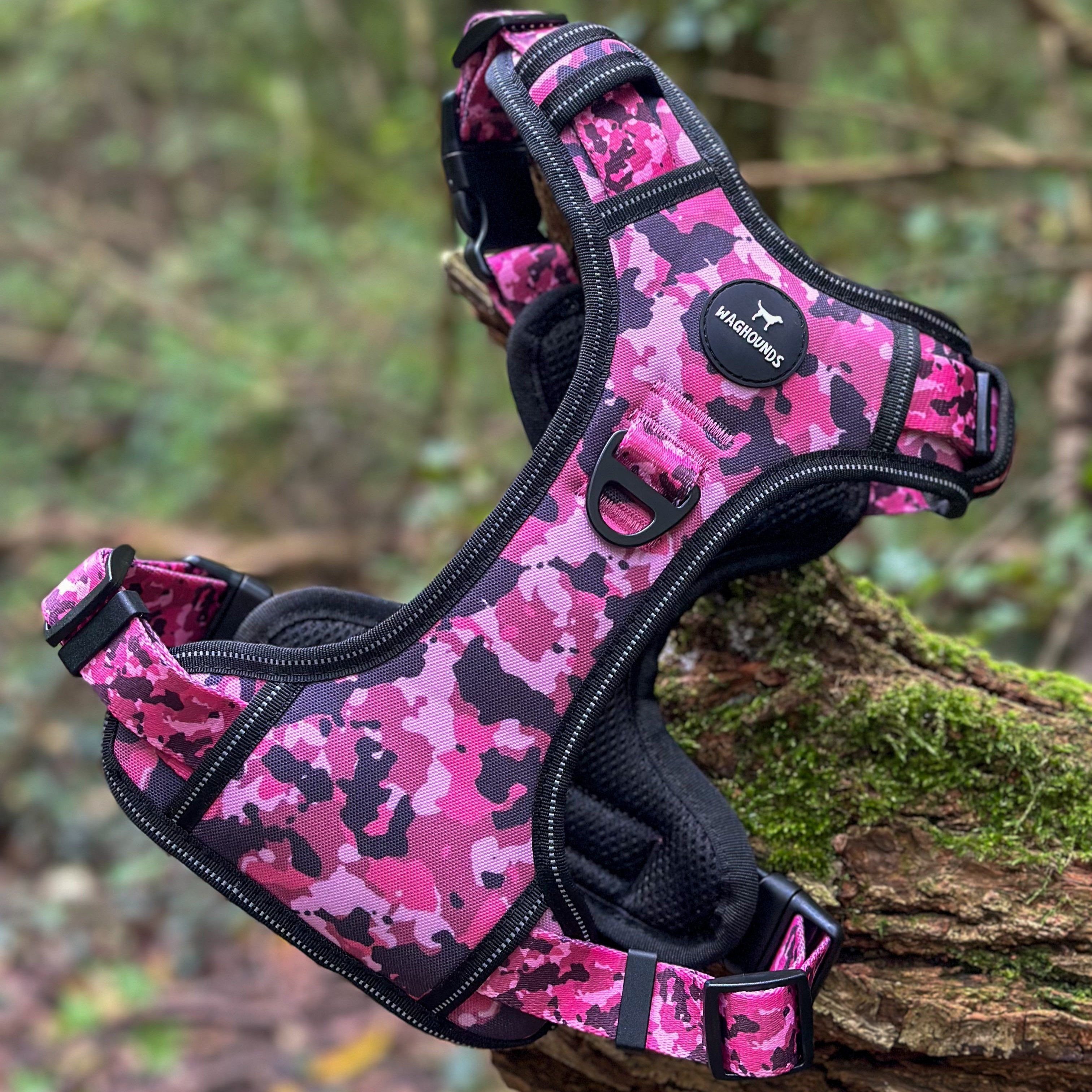 Control Dog Harness - Pink Camo *NEW CHEST SIZING*