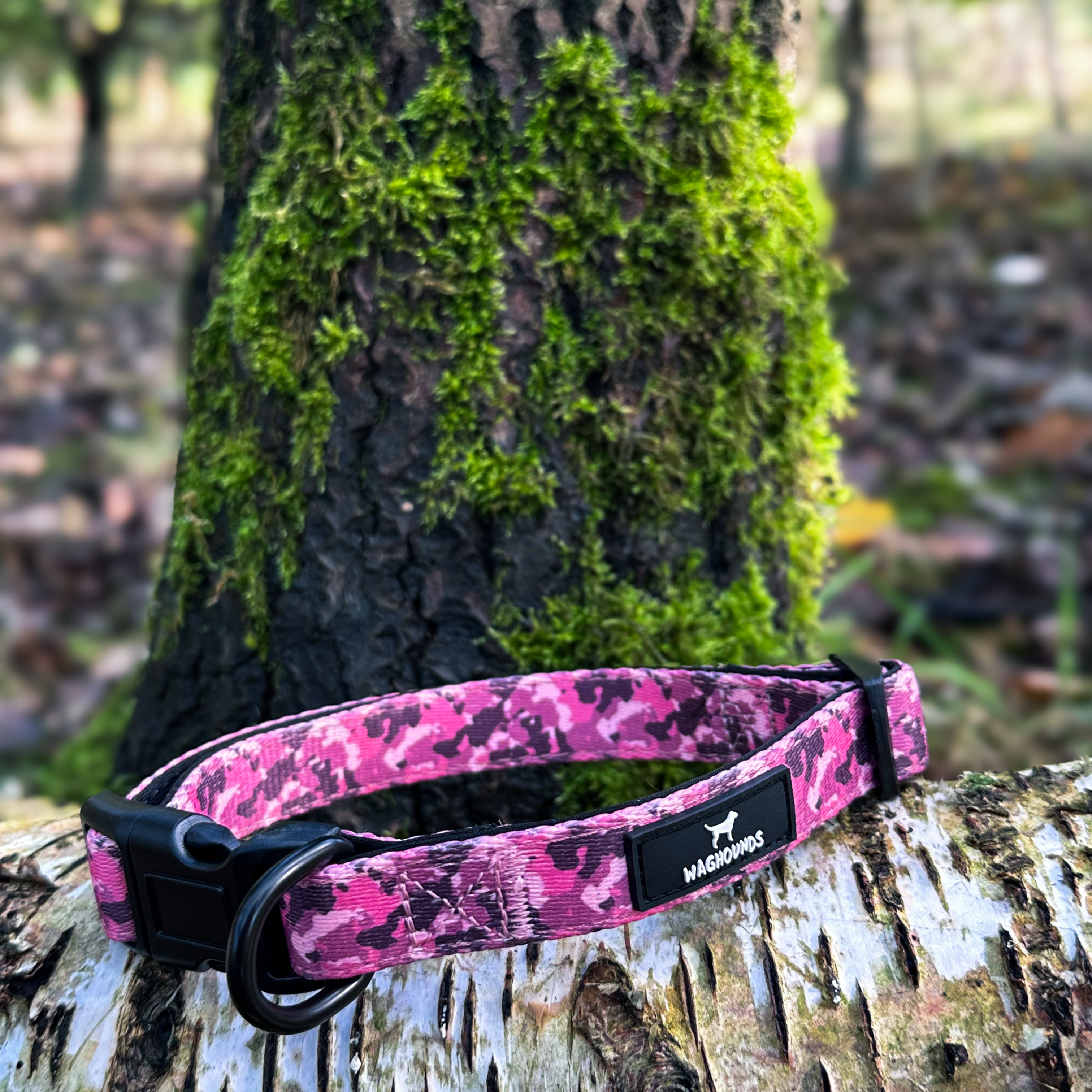 Adjustable Dog Collar - Pink Camo