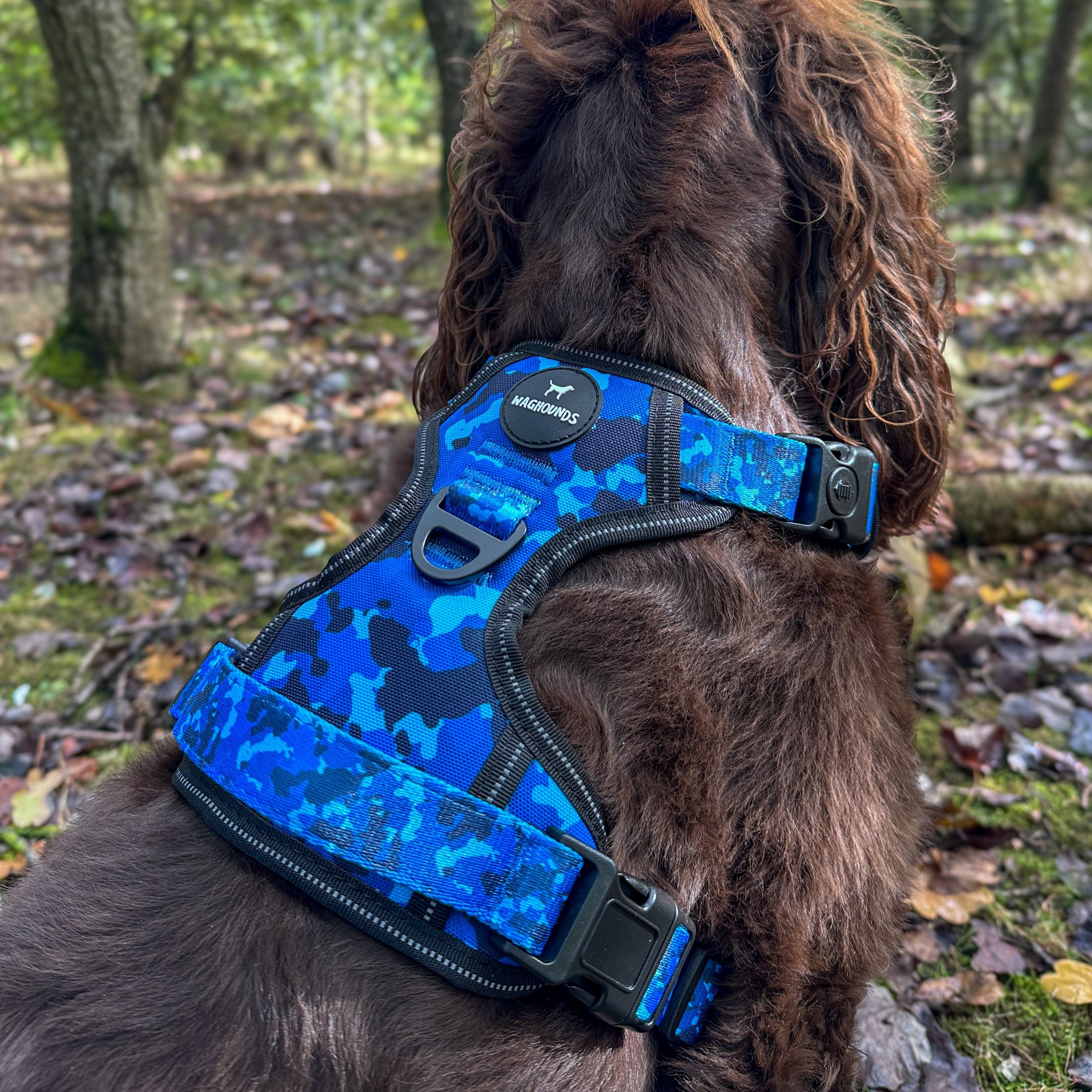 Control Dog Harness - Blue Camo *NEW CHEST SIZING*