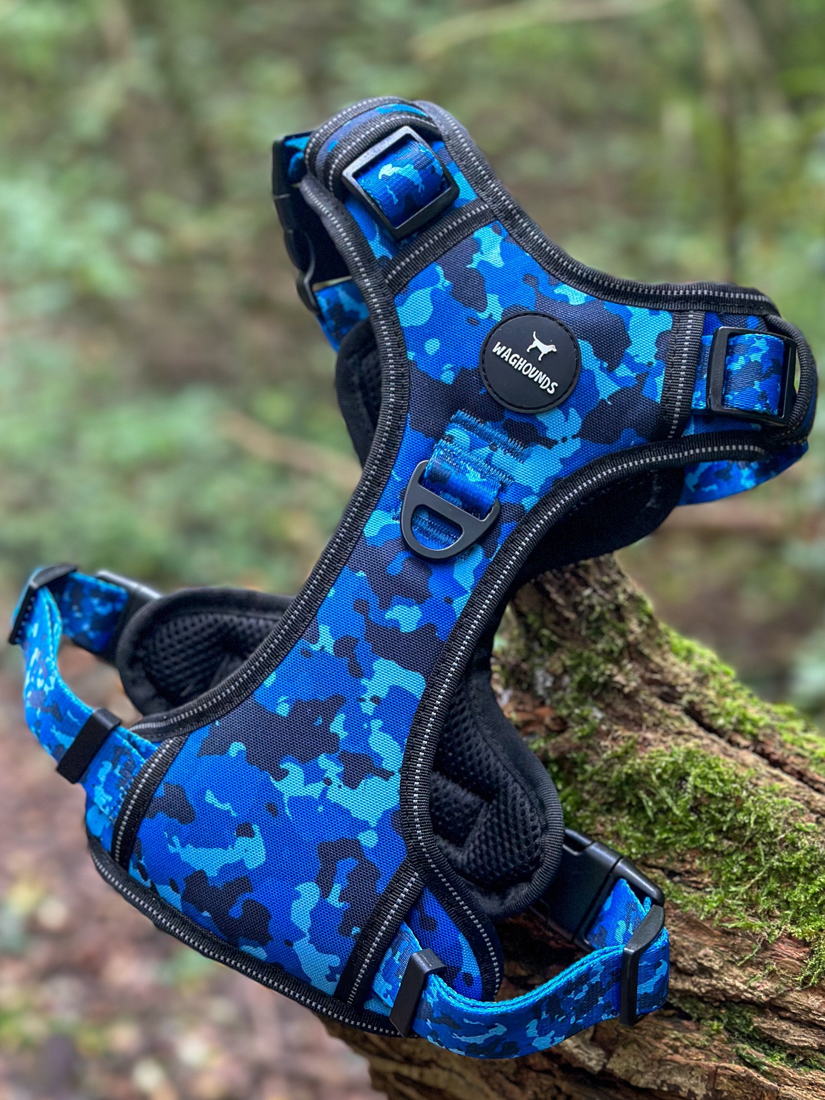 Control Dog Harness - Blue Camo *NEW CHEST SIZING*