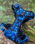 Control Dog Harness - Blue Camo *NEW CHEST SIZING*