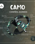 Control Dog Harness - Green Camo