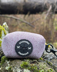 Poop Bag Dispenser - Purple Herringbone