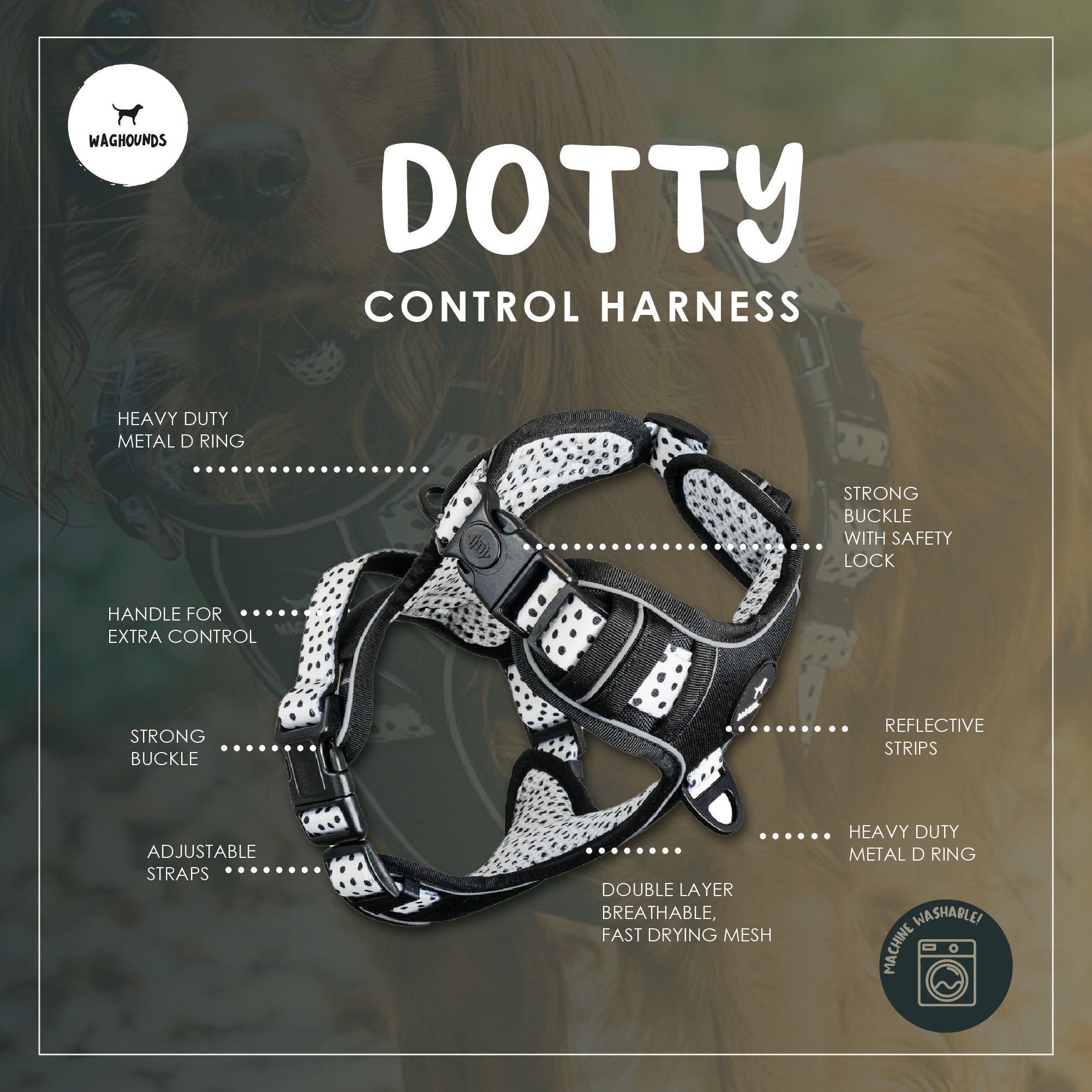 Control Dog Harness - Dotty